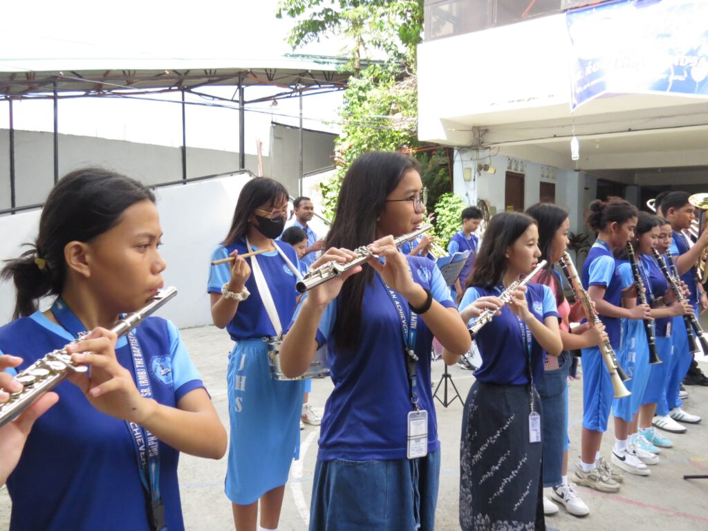 Musical instruments played by students of RMB fun music classes of RMB mandaue Christian school